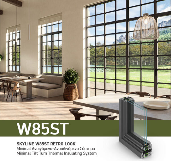 W85ST RETRO LOOK TILT TURN THERMAL ISULATING SYSTEM