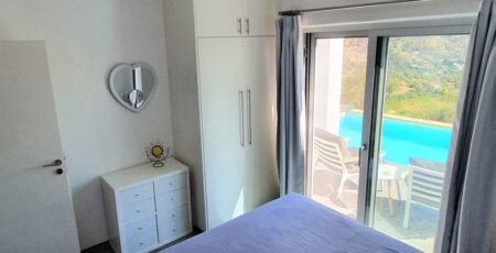 Galini Breeze Villa Bedroom 1 View To Pool 1024x557
